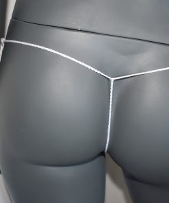 Vue arrière micro string crochet blanc Scorpion Nano.